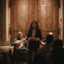 Lizbona: Noc Fado z kolacją w typowym domu Fado