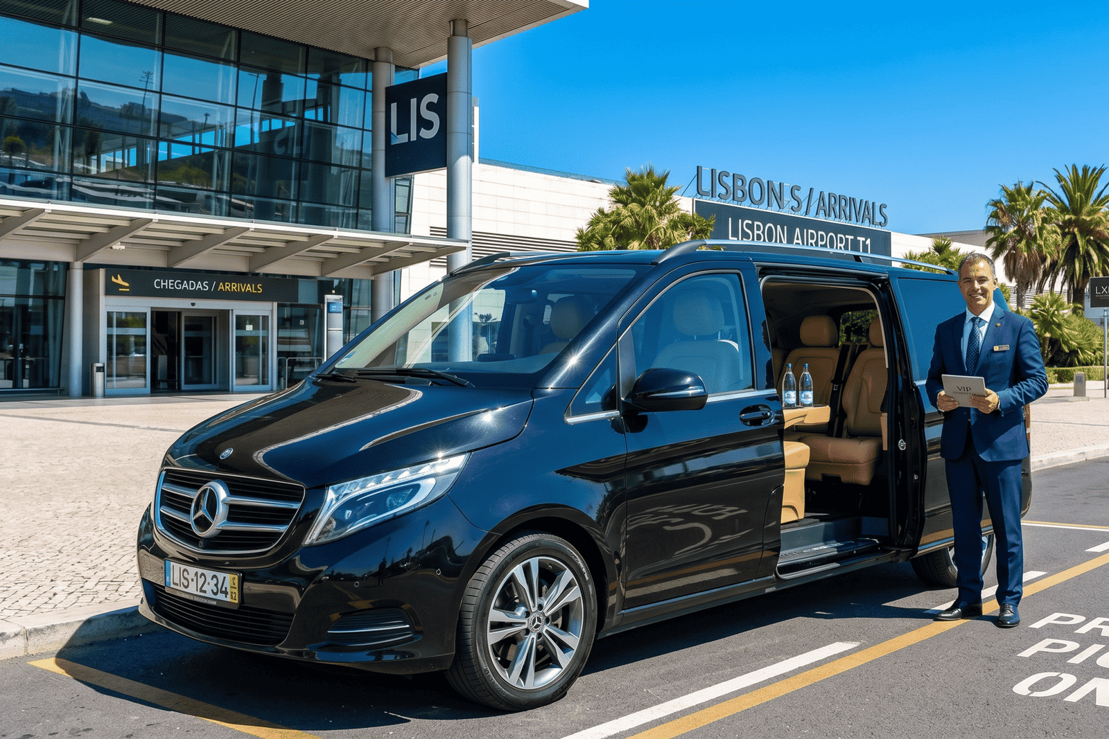 Lizbona: Lotnisko LIS: Prywatny transport do/z centrum miasta