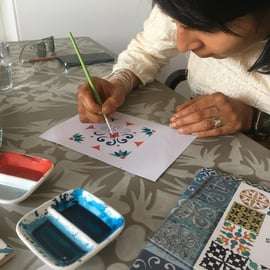 Lizbona: Warsztaty projektowania płytek Azulejos: Stwórz swój własny kafelek