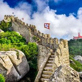 Sintra: Zamek Maurów Bilet wstępu bez kolejki